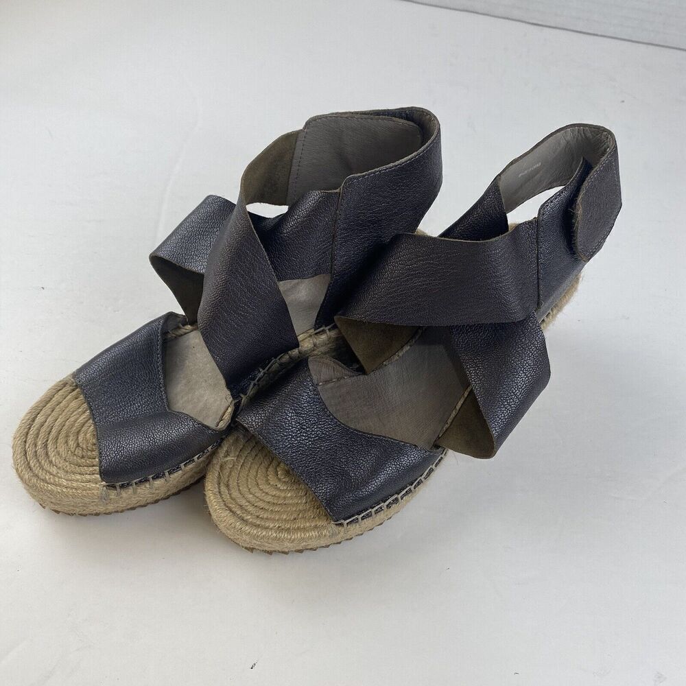 Eileen Fisher Willow Wedge Espadrille Women’s Sandals Size 7 Platform Pre Owned